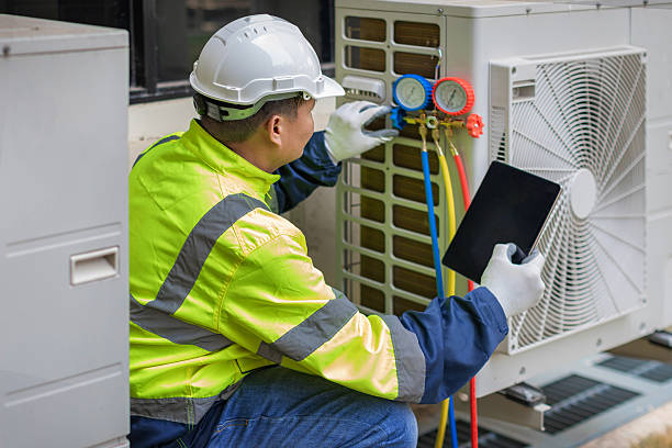 Professional Hvac technician working in Statham, GA